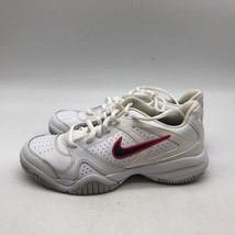 NOS Nike City Court 6 White Hot Pink 2011 Leather Shoes Women 429638-107 SZ 5Y - £19.75 GBP