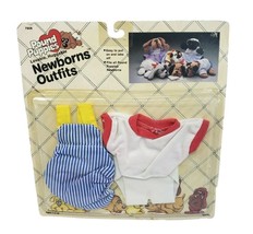 Vintage 1986 Pound Puppies Newborns Outfit Dog Clothing Sealed Package Overalls - $37.05