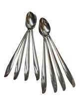 8 Oneida Ltd Stainless Tea Spoons Surf Glossy Flatware Silverware 7 5/8&quot;  - $29.69