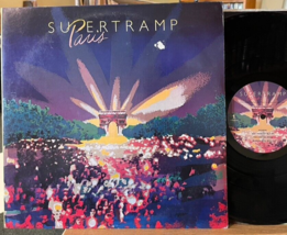 Supertramp Paris Vinyl 2 LP Live A&amp;M SP-6702 Logical Song Take The Long Way Home - £15.84 GBP