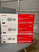 Canon 067 H Cyan, Magenta, Yellow High Yield Toner Cartridges, Pack of 3 - $6,431.44 MXN