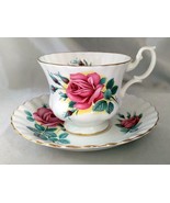 ROYAL ALBERT Bone China Pink Sweetheart Roses Tea Cup &amp; Saucer Set (Engl... - $14.60