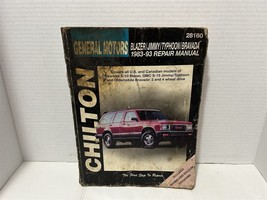 CHILTON General Motors Blazer Jimmy Typhoon Bravada 1983-93 Repair Manual #28160 - £5.90 GBP