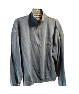 Tommy Bahama Men’s Classic 1/4 Zip Mock Neck Pullover Sweater XL Blue Co... - $33.96 CAD
