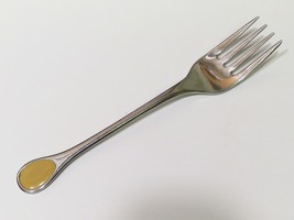 Furst Furosil Germany Salad Fork Happy Day YELLOW Stainless Flatware 6 1/4&quot; - £15.46 GBP