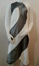 Narciso Rodriguez Dress Sz 4 Sleeveless Sheath Silk Blend Gray Italy 40 ... - $894.34 MXN