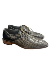 Stacy Adams Triolo Pebble/ Black Alligator Print Calfskin Lace-Up Shoes ... - $59.40