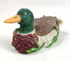 Russ Berrie Reel Life Mallard Duck Figurine 3&quot; Tall 14602  - £3.05 GBP