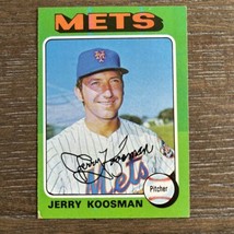 1975 Topps #19 Jerry Koosman New York Mets - £1.87 GBP