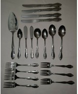 VTG Oneida Chatelaine Stainless Lot 19 Pieces Spoons Forks Knives Butter... - £27.90 GBP