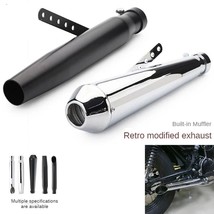 Universal Motorcycle Exhaust Muffler Retro Vintage Classic Electroplating - €117,79 EUR+