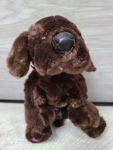 Ganz Webkinz Chocolate Lab Dog 9&quot; Plush Stuffed Animal Brown Puppy No code - £4.71 GBP