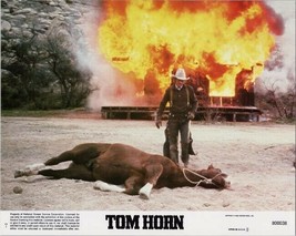 Tom Horn original 1980 8x10 lobby card Steve McQueen by burning house - £19.65 GBP