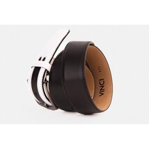 The Neiva Black/White Leather Belt image 3