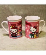 Vintage Hello Kitty Drummer Boy &amp; Opening Presents Pair of Christmas 12o... - $470.23 MXN