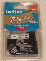 Brother P-Touch M-K231 Label Tape 12mm 1/2" White M Tape *NEW* q2 - $9.99