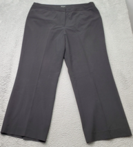 Nicole Miller New York Dress Pants Womens 16 Black Wide Leg High Waisted Pockets - $18.49