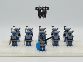 11Pcs Pre Vizsla Death Watch Mandalorian Army Star Wars Minifigures Custom Toys - £18.95 GBP