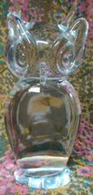 Vtg Murano OWL   V. NASON Italian Murano Clear Glass Large  Figurine - £44.38 GBP