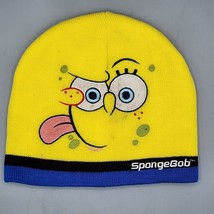 Sponge Bob Youth 4-16 Yellow Beanie Nickelodeon Hat Cartoon Knit Watch Cap - £7.27 GBP