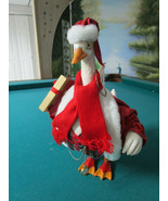 KURT S. ADLER SANTA GOOSE CLOTH FIGURINE original NIB - £34.77 GBP