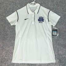 Old Dominion Monarchs Nike Womens Polo Shirt Medium White Blue NCAA Football NWT - £15.41 GBP