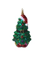 Christopher Radko Mouth Blown Glass Ornament All Spruced Up #1016069 - $84.10 CAD