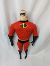 Disney The Incredibles Mr Dad Man Plush 14 Inch Jakks Pacific Vinyl Face... - $14.95