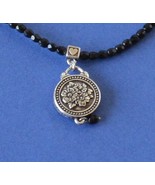 Jewelry-SKU#x151/Vintage Brighton Jet Black Beaded Necklac with Reversib... - $27.00
