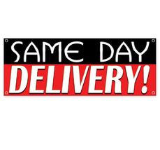 SAME DAY DELIVERY CLEARANCE BANNER Advertising Vinyl  Flag Sign INV - $9.91