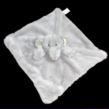 Kellytoy Gray Elephant Security Blanket K Luxe Grey Plush Baby Lovey Rattle EUC - £9.63 GBP