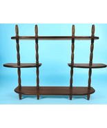 Solid Wood Spindle Wall Shelf Knick Knack Trinket Display 25x19 3 Tier V... - $203.51 CAD