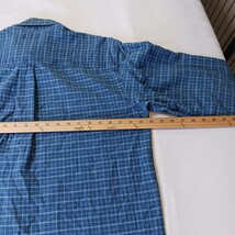 John Ashford RN#13711 Men's Blue Check Plaid Long Sleeve Button-Down Shirt Large image 5