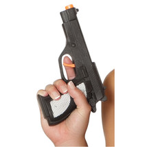 Gun Costume Accessory Toy Prop Pistol Police Mafia Military Mobster GUN105 - £10.89 GBP