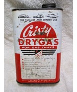 Vintage 1940/50&#39;s CRISTY DRY GAS For gas Tanks Metal Can-Auto-Truck-Trac... - £23.56 GBP