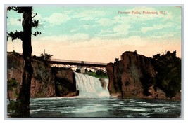 Passaic Falls and Bridge  Paterson New Jersey NJ UNP DB Postcard W11 - $3.33