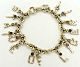 Vintage Statue of Liberty Souvenier Charm Bracelet SKU PB77 - £15.97 GBP