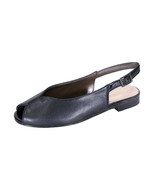  PEERAGE Eden Women Wide Width Peep Toe Slingback Comfort Leather Flats  - $54.95