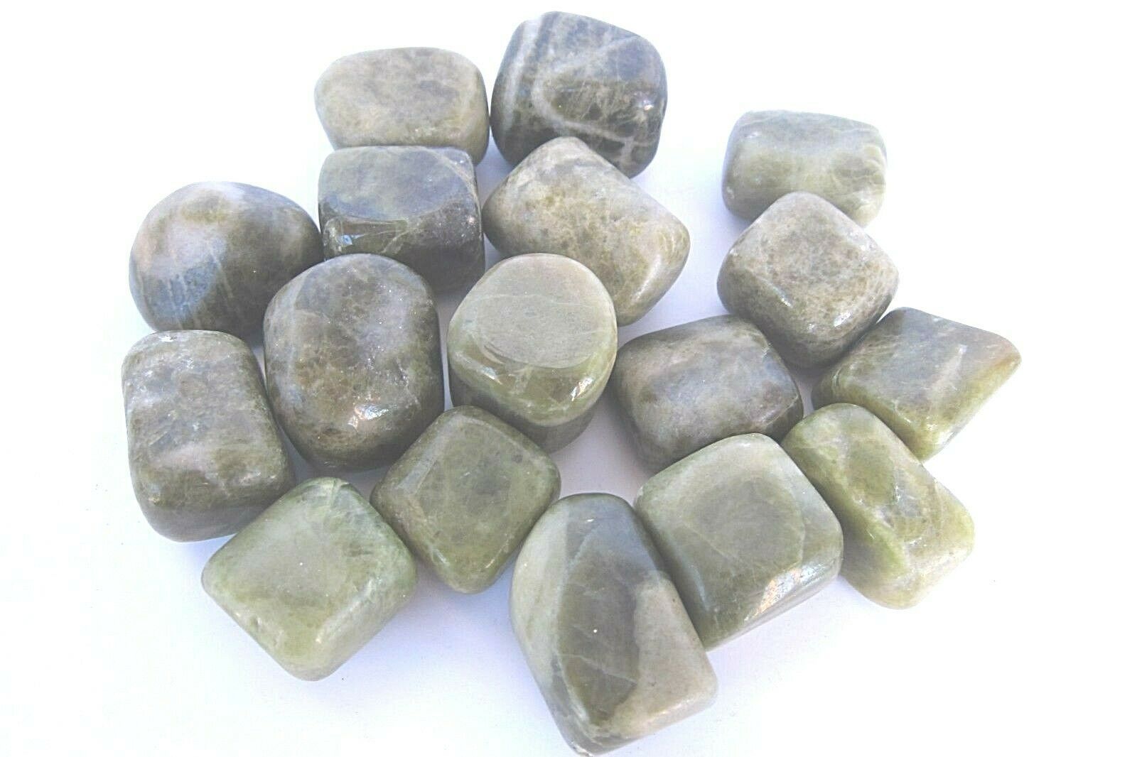 1X Vesuvianite Tumbled Stone 20mm Reiki Healing Crystal Unites Heart and... - $1.93