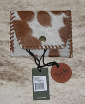 Myra Bags #2968B &quot;Cute Side&quot; Hairon 4.75&quot;x4&quot; Coin Purse~Hand Stitched Edges - £11.33 GBP