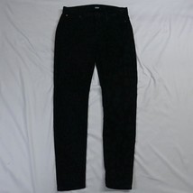 HUDSON 29 Black Print Velvet Nico Skinny Midrise Pants - £19.28 GBP