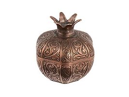 LaModaHome Antique Copper Big Pomegranate Sugar Bowl for Home, Kitchen and Weddi - £18.95 GBP