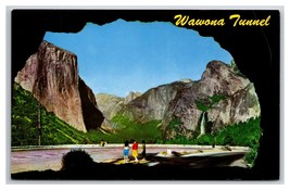 Wawona Tunnel Yosemite National Park California Ca Unp Cromo Cartolina W22 - £2.62 GBP