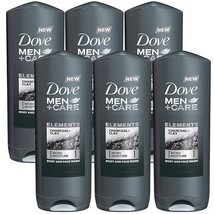 6 Pack Dove Men+Care Charcol+Clay Purifying Body + Face + Hair Wash 400ml - £24.42 GBP