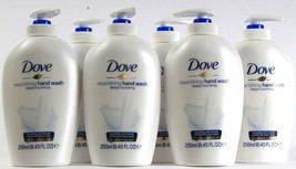 6 Bottles Dove 8.45 Oz Deeply Nourishing 1/4 Moisturizing Cream Hand Wash - £30.32 GBP