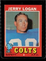 Vintage 1971 TOPPS TCG Football Trading Card #134 JERRY LOGAN Indianapolis Colts - £7.74 GBP