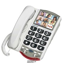 Clarity-Amplified Corded Photo Phone Large Easy to Use Keypad Extra Loud... - $66.49