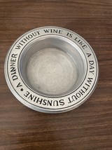 Wilton RWP Pewter Armetale Wine Bottle Trivet Holder Coaster - $19.80