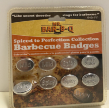 8 Mr. Bar-B-Q Spiced to Perfection BBQ Barbecue Badges - £11.58 GBP