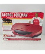 George Foreman Healthy Cooking Grand Champ Red Indoor Grill 144 Sq In GR... - $139.90